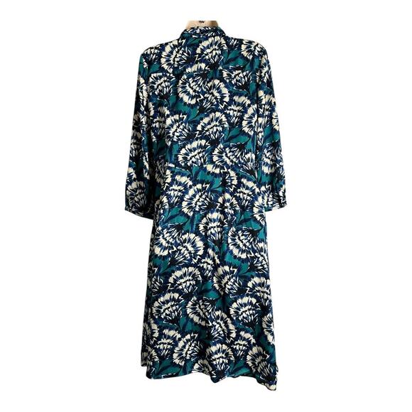 Clements Ribiero Portobello Floral Shirt Dress Casual Button down M Preppy - Picture 5 of 7